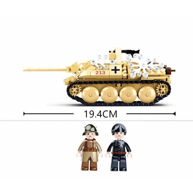 Sluban Tank Destroyer World War II Battle of Budapest Military Building Blocks Toy - Image 4