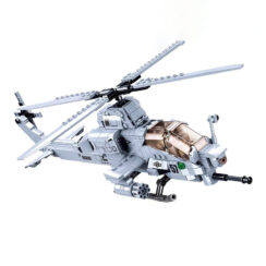 Sluban Air Force AH-17 Viper Attack Apachi Helicopter Building Blocks Toy