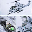 Sluban Air Force AH-17 Viper Attack Apachi Helicopter Building Blocks Toy