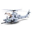 Sluban Air Force AH-17 Viper Attack Apachi Helicopter Building Blocks Toy