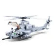 Sluban Air Force AH-17 Viper Attack Apachi Helicopter Building Blocks Toy - Image 2