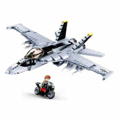 Sluban Top Gun Boeing F/A-18E Super Hornet Fighter Jet Building Blocks Toy