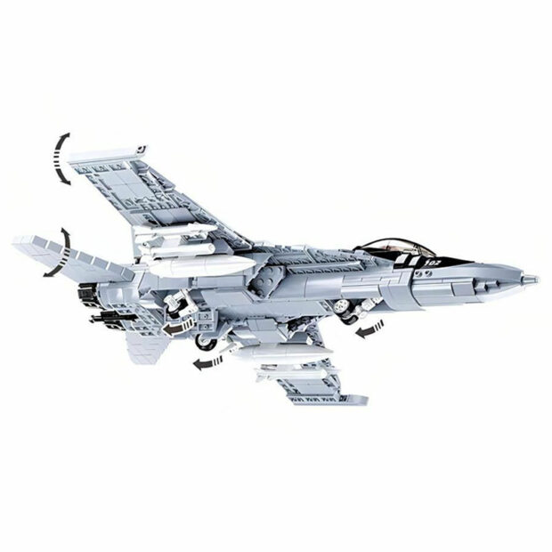 Sluban Top Gun Boeing F/A-18E Super Hornet Fighter Jet Building Blocks Toy - Image 3