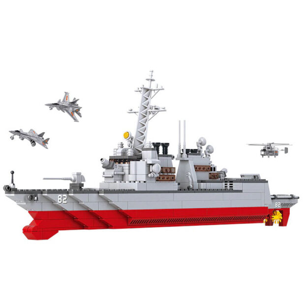 Sluban Navy Destroyer Warship 1:350 Building Blocks Toy