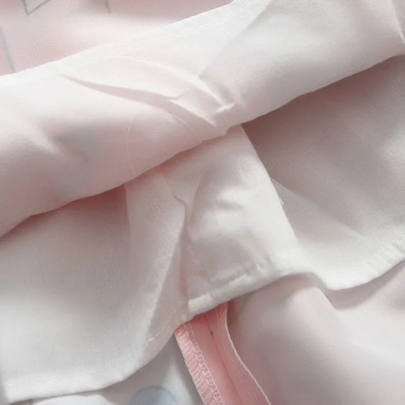 Toddler Girl Fantasy Castle Letter Drawing Print Short Sleeve Dress - Image 6