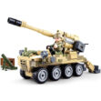 Sluban 8x8 Mobile Canon Vehicle Military Building Blocks Toy