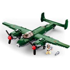 Sluban Allied Bomber Fighter Jet World War II Military Building Blocks Toy