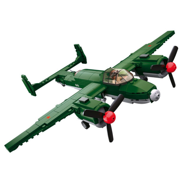 Sluban Allied Bomber Fighter Jet World War II Military Building Blocks Toy - Image 2