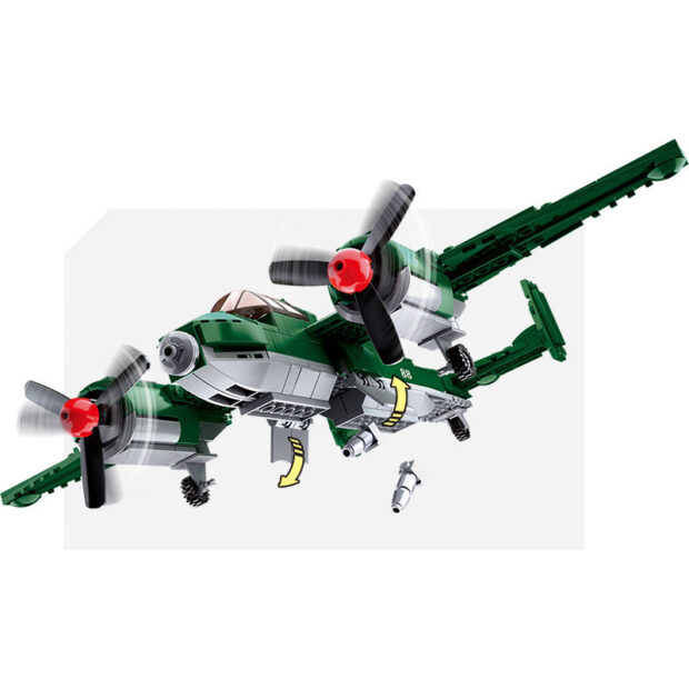 Sluban Allied Bomber Fighter Jet World War II Military Building Blocks Toy - Image 3