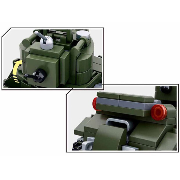 Sluban Allied Cavalry Tank World War 2 Military Building Blocks Toy - Image 3