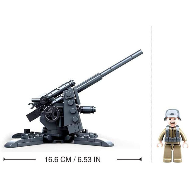 Sluban Anti Aircraft Artillery World War II Military Building Blocks Toy