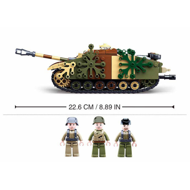 Sluban Armored Fighting Vehicle World War II Military Building Blocks Toy - Image 4