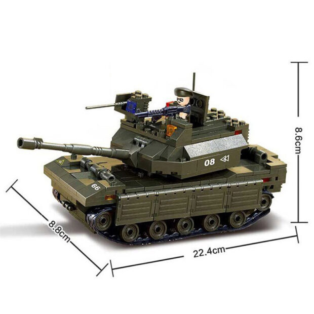 Sluban Army Heavy Tank World War 2 Military Building Blocks Toy - Image 4