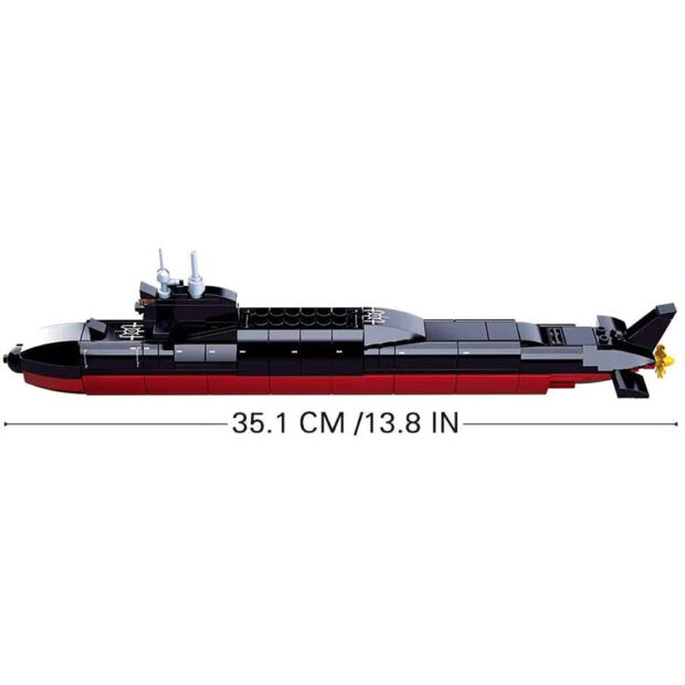 Sluban Ballistic Missile Submarine World War II Navy Building Blocks Toy - Image 3