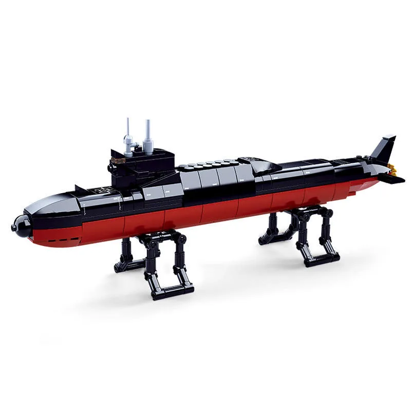 Sluban Ballistic Missile Submarine World War II Navy Building Blocks Toy