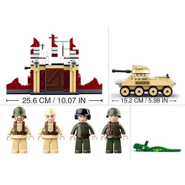 Sluban Battle of Stalingrad Military World War II Building Blocks Toy - Image 4