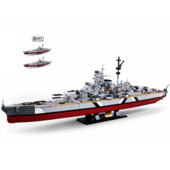 Sluban Bismarck Battleship Vessel 2in1 Navy Building Blocks Toy