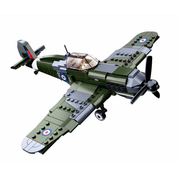Sluban British Fighter Jet Military World War II Building Blocks Toy - Image 2