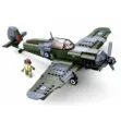 Sluban British Fighter Jet Military World War II Building Blocks Toy