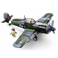 Sluban British Fighter Jet Military World War II Building Blocks Toy M38-B0712