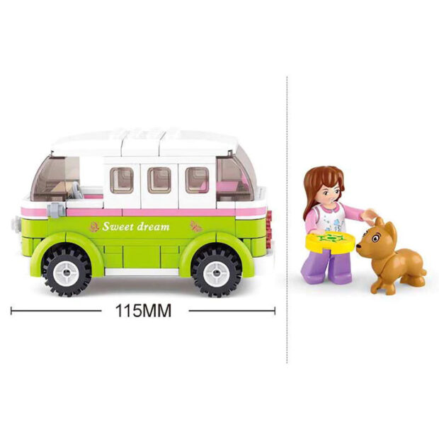Sluban Camper Van Outdoor Fun Building Blocks Toy - Image 3