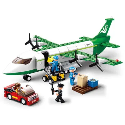 Sluban Cargo Airplane Airport City Building Blocks Toy