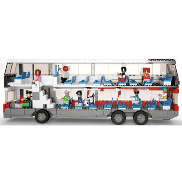 Sluban Double Decker City Bus Building Blocks Toy M38-B0335
