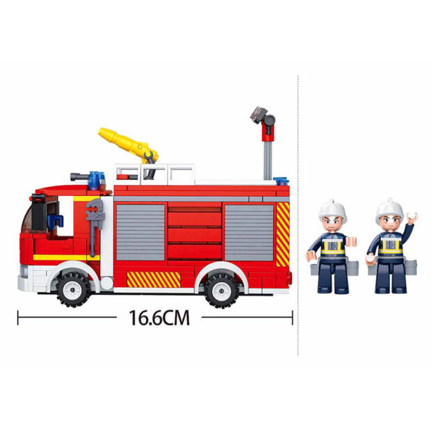 Sluban Fire Engine Firefighter City Building Blocks Toy - Image 4