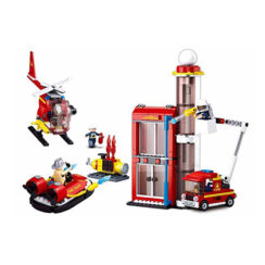Sluban Fire Station Firefighter City Building Blocks Toy