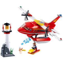 Sluban Firefighting Plane Firefighter Rescue City Building Blocks Toy