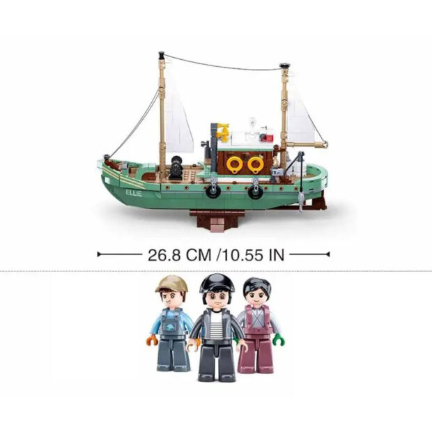 Sluban Fishermen Fishing Boat City Building Blocks Toy M38-B1119