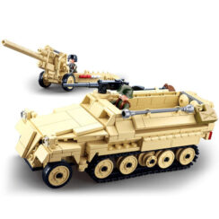 Sluban German Half-Track Transport Vehicle Army World War II Building Blocks Toy