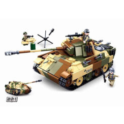 Sluban German Panther Medium Tank 2in1 World War II Army Building Blocks Toy
