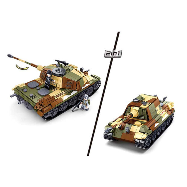 Sluban Large German Tank 2in1 from Battle of Budapest World War II Building Blocks Toy - Image 3