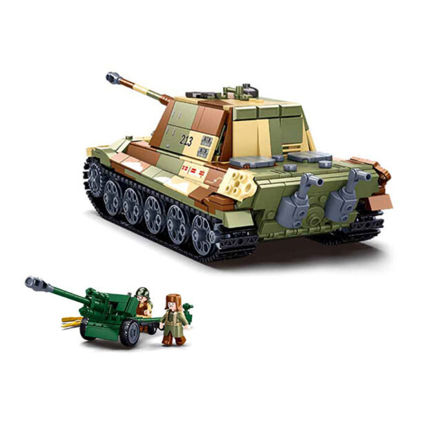 Sluban Large German Tank 2in1 from Battle of Budapest World War II Building Blocks Toy M38-B0980