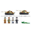 Sluban Large German Tank 2in1 from Battle of Budapest World War II Building Blocks Toy M38-B0980