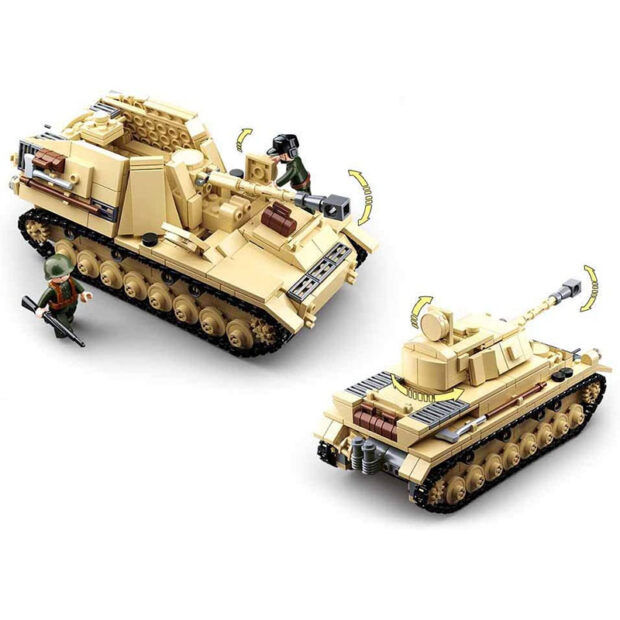 Sluban Large German Tank Army World War II Building Blocks Toy - Image 2