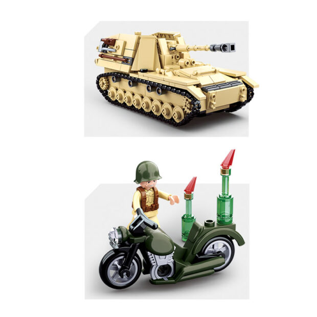 Sluban Large German Tank Army World War II Building Blocks Toy - Image 4