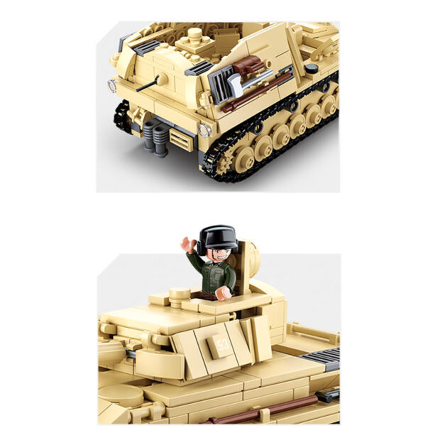 Sluban Large German Tank Army World War II Building Blocks Toy - Image 3