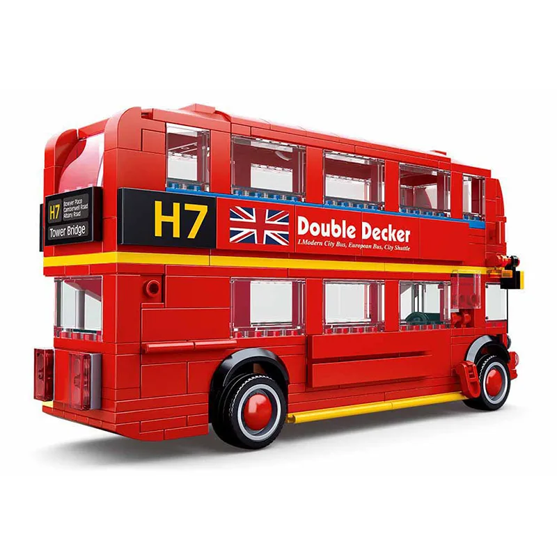 Sluban London Double Decker Bus City Building Blocks Toy - Image 2