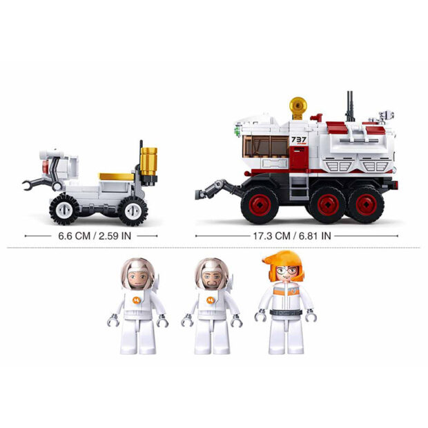 Sluban Mars Space Rover Research Vehicle Building Blocks Toy - Image 4