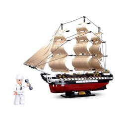 Sluban Pirate Ship Frigate Model Building Blocks Toy