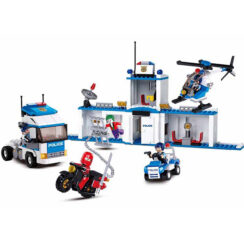 Sluban Police Station City Lorry 2in1 Building Blocks Toy M38-B0376