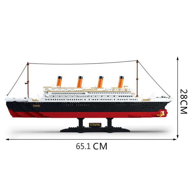 Sluban RMS Titanic Ship Model with Jack Rose Minifigures Building Blocks Toy 1012pcs - Image 4