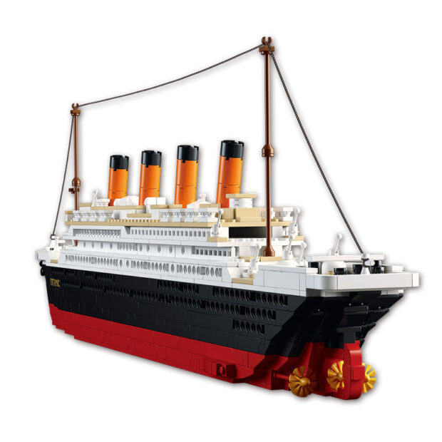 Sluban RMS Titanic Ship Model with Jack Rose Minifigures Building Blocks Toy 1012pcs M38-B0577
