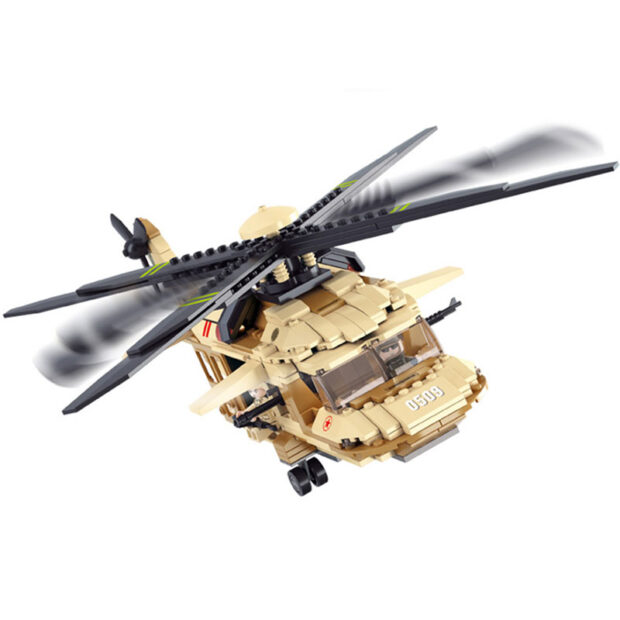 Sluban Rescue Utility Helicopter Army Building Blocks Toy - Image 3