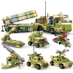 Sluban Rocket Launcher Vehicle 6in1 Military Building Blocks Toy