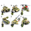 Sluban Rocket Launcher Vehicle 6in1 Military Building Blocks Toy M38-B0782