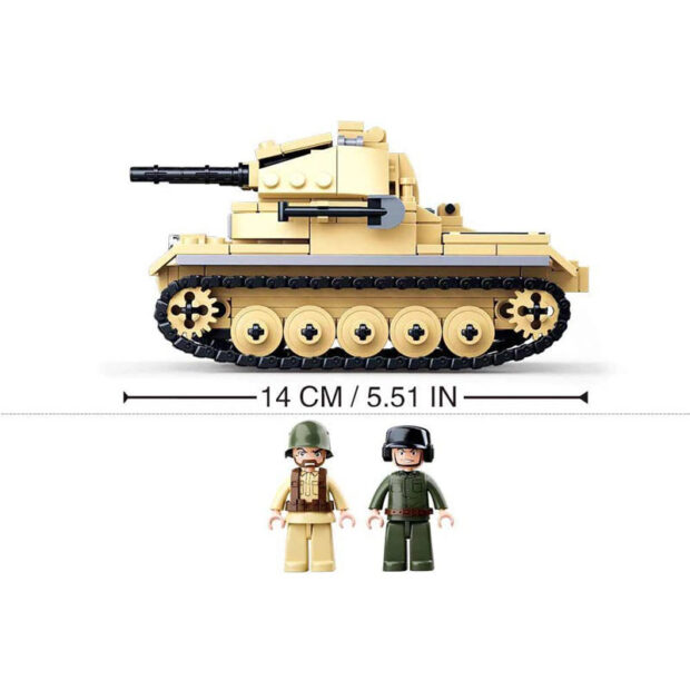 Sluban Small German Tank Army World War II Building Blocks Toy M38-B0691