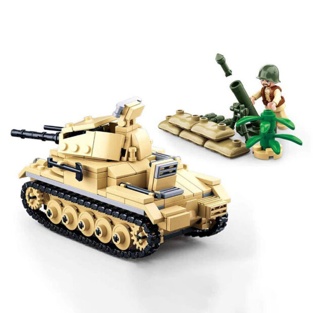 Sluban Small German Tank Army World War II Building Blocks Toy - Image 2